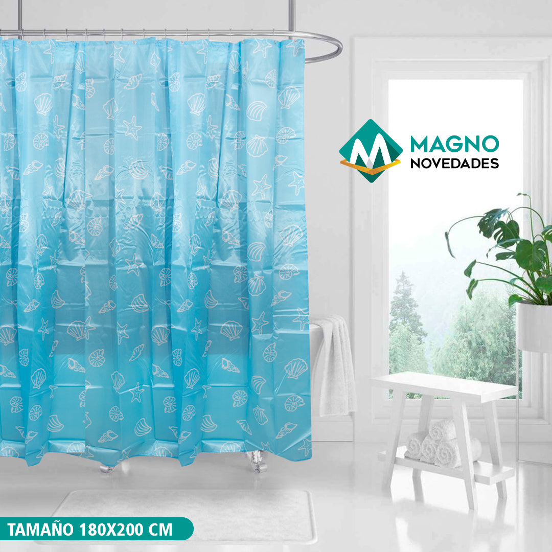 CORTINA DE BAÑO MAGNO HOME 180CM ANCHO X 200 CM LARGO