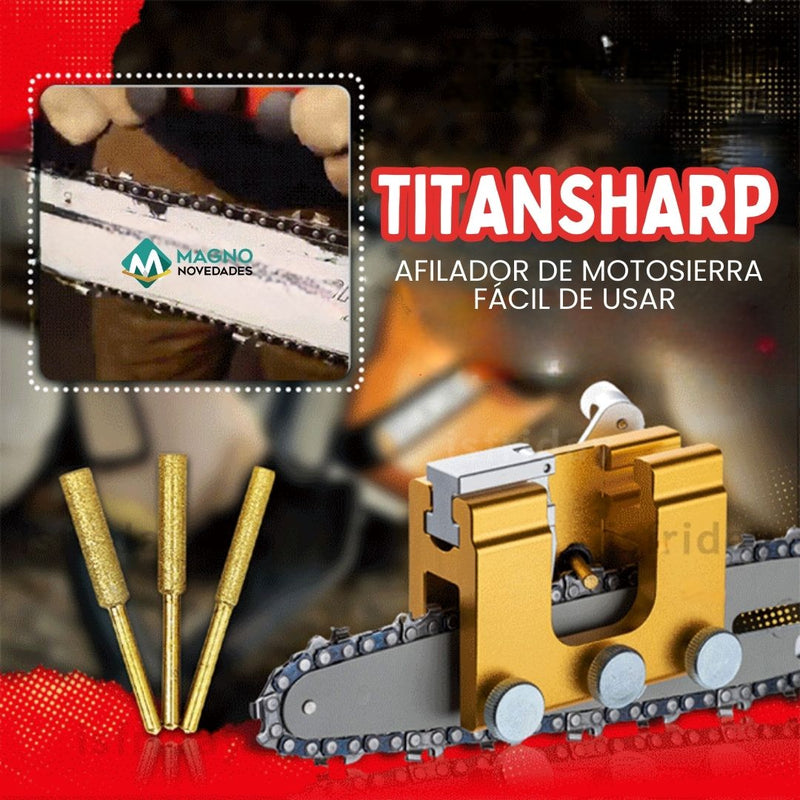 TitanSharp® - Afilador de Cadenas de Motosierra de Titanio