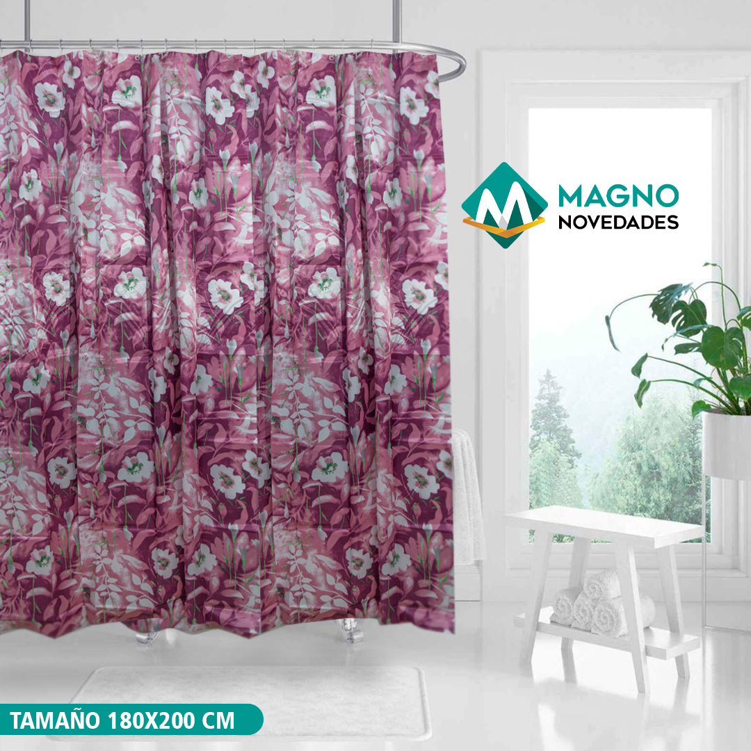 CORTINA DE BAÑO MAGNO HOME 180CM ANCHO X 200 CM LARGO