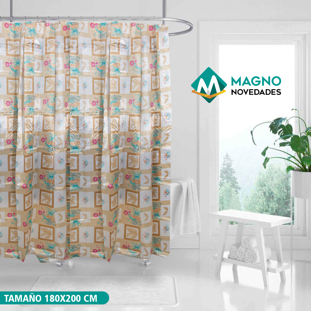 CORTINA DE BAÑO MAGNO HOME 180CM ANCHO X 200 CM LARGO