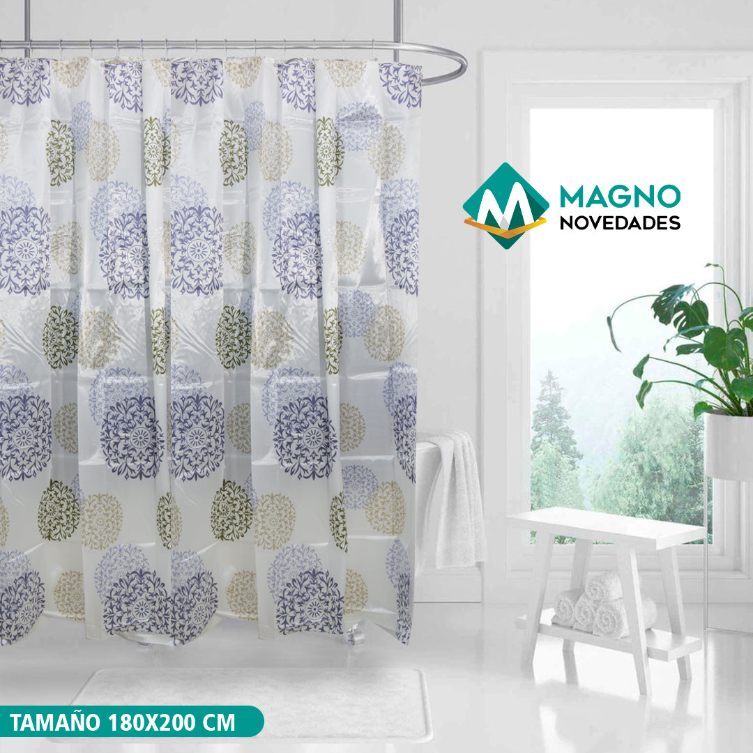 CORTINA DE BAÑO MAGNO HOME 180CM ANCHO X 200 CM LARGO