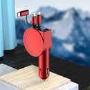 Adaptador de coche retráctil de carga rápida 3 en 1