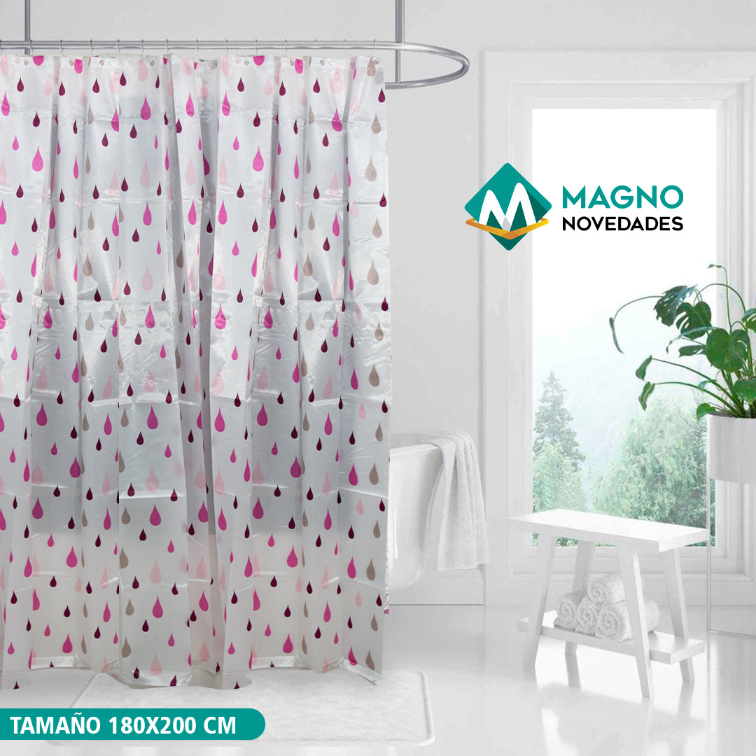 CORTINA DE BAÑO MAGNO HOME 180CM ANCHO X 200 CM LARGO