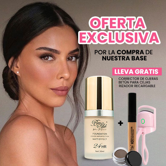 Beautiful Skin Glow™️- Base De Alta Cobertura Con Protector Solar + 3 OBSEQUIOS🎁