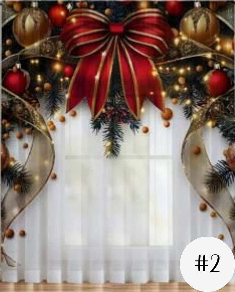 Cortina Navideña Dimensiones 1.80 x 2.20