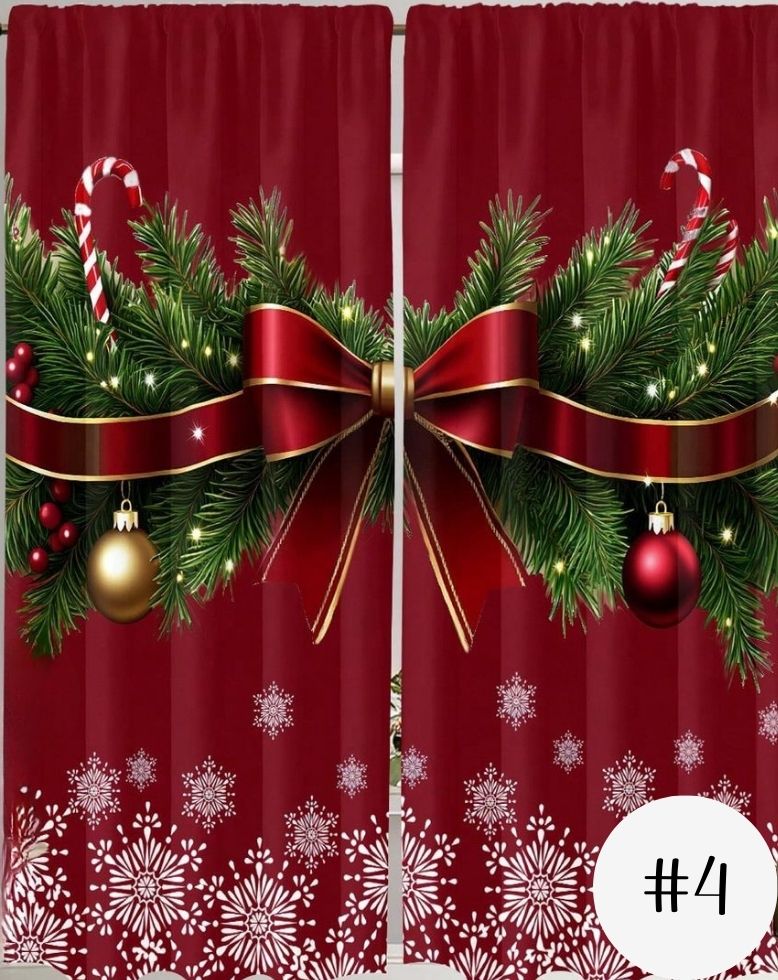 Cortina Navideña Dimensiones 1.80 x 2.20