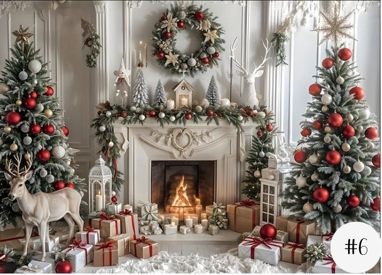 Fundas Decorativos Navideños Para Pared 2 Metros de Alto x 3 Metros de Ancho