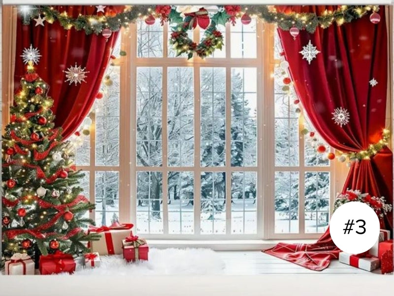 Fundas Decorativos Navideños Para Pared 2 Metros de Alto x 3 Metros de Ancho