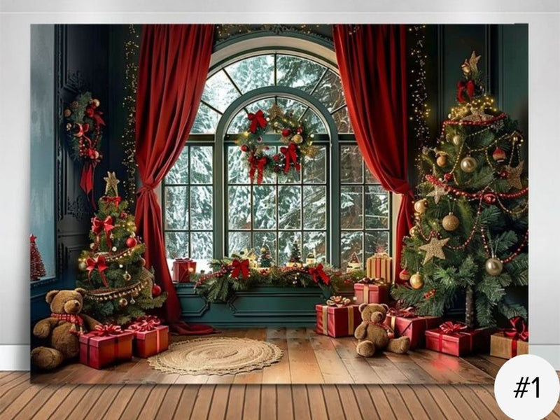 Fundas Decorativos Navideños Para Pared 2 Metros de Alto x 3 Metros de Ancho