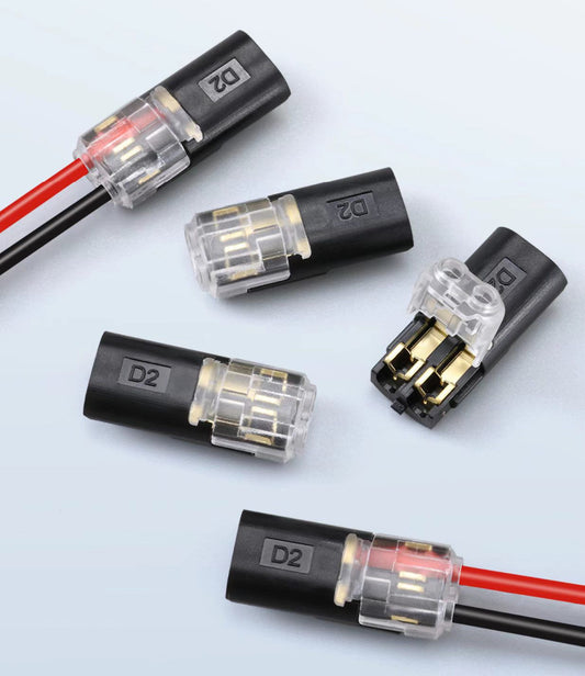 🔧 Conector Eléctrico de Empalme Rápido - Instalación rápida · Sin conductores expuestos