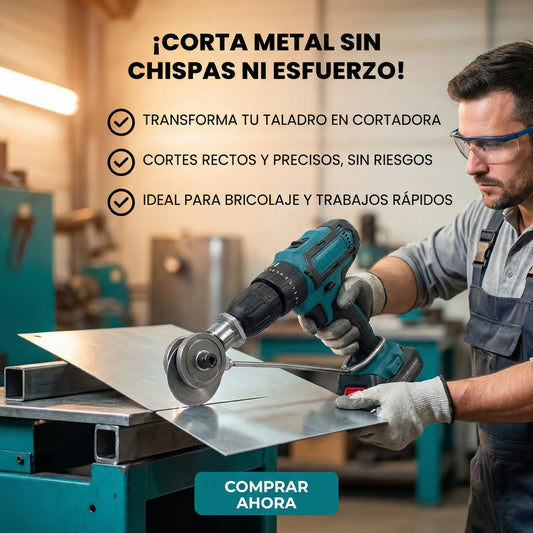 MetalCupPRO™ - Adaptador de corte de metal para taladro