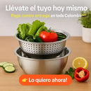 ChefPro® Set Bowl Con Colador Y Rayador 🎁HOY 30% DCTO🎁
