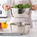 ChefPro® Set Bowl Con Colador Y Rayador 🎁HOY 30% DCTO🎁