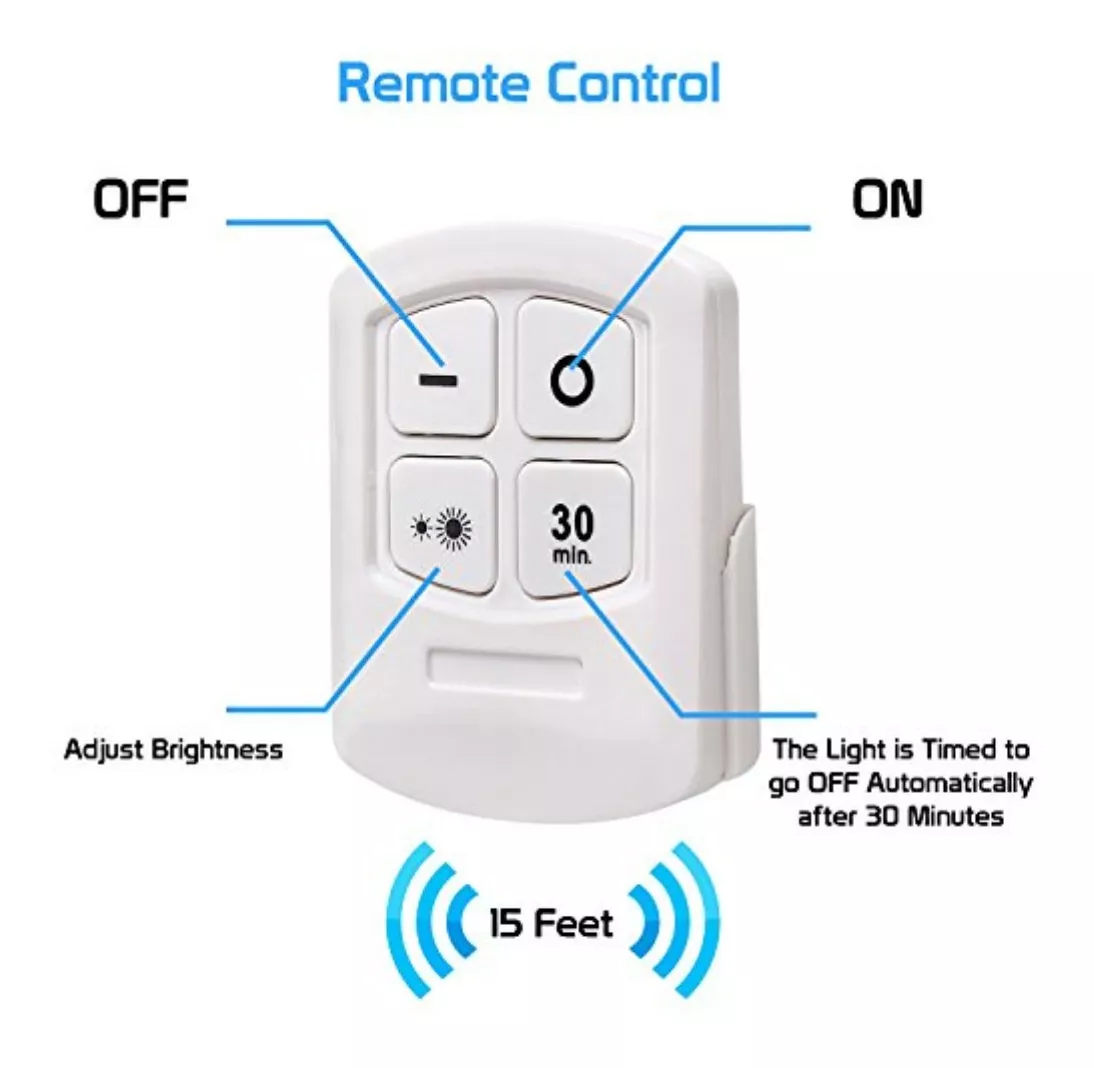 SET DE 3 LUCES LED CON CONTROL REMOTO