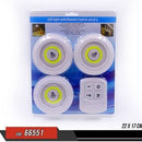 SET DE 3 LUCES LED CON CONTROL REMOTO